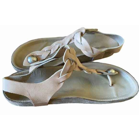 Isabel Marant Sz 39 Enore Tan Leather Thong Sandal - Picture 1 of 8